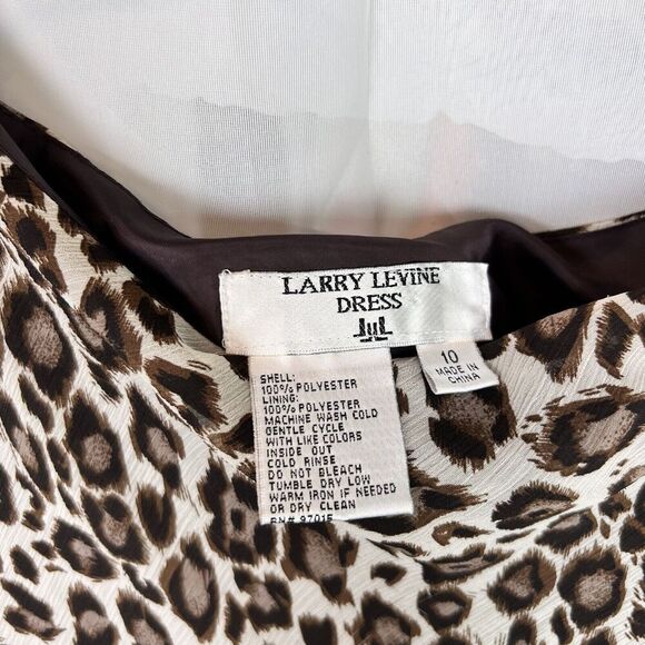 vintage 90s Larry Levine cheetah print chiffon midi skirt sz 10 rockstar indie - Picture 5 of 10
